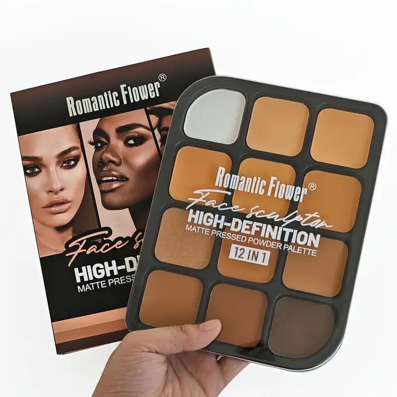 Romantic Flower Matte Pressed Power Palette 12in1